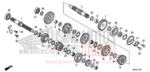 BOITE DE VITESSES CBF300NAJ de 2018